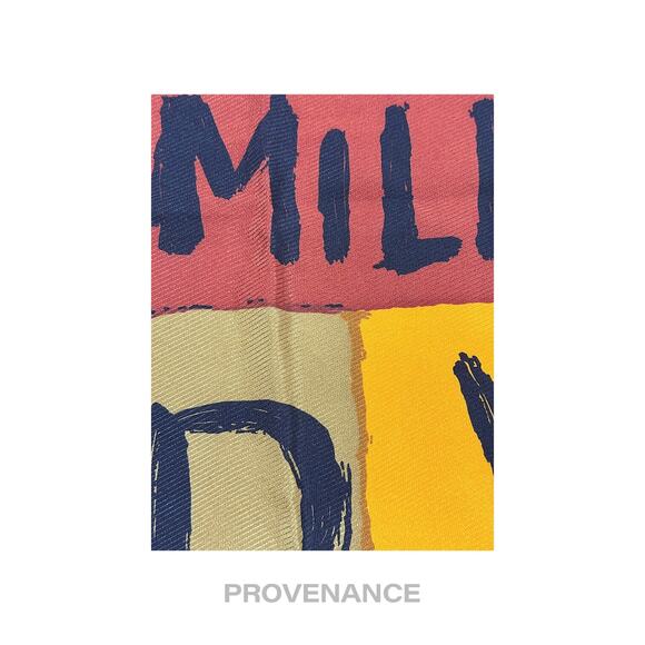 🔴 Yves Saint Laurent YSL Silk Scarf - Graffiti Multi 65 - Picture 6 of 6